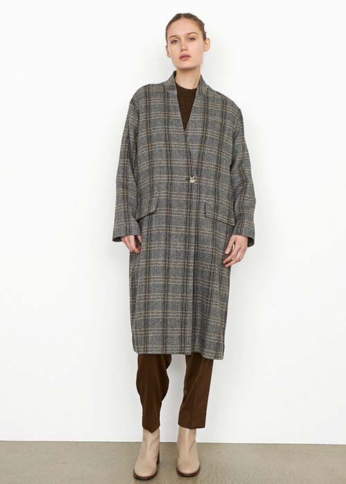 SECOND FEMALE CHECKED COAT
