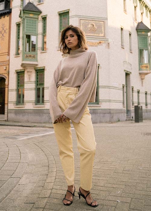 ENES BUTTER PLEATED PANTS
