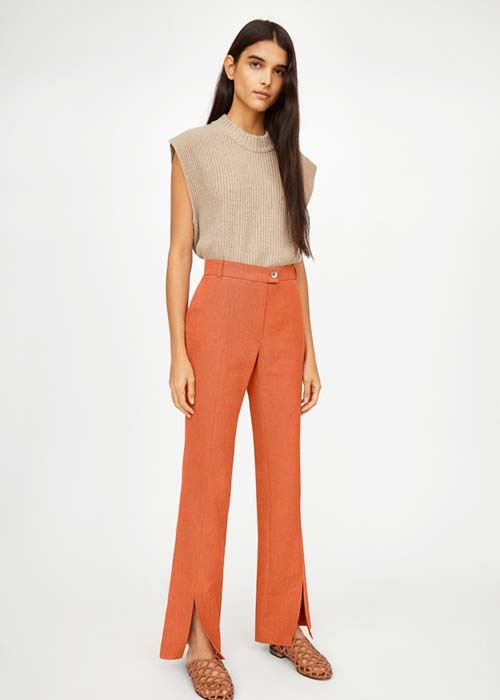 ROSEANNA RED COTTON PANTS