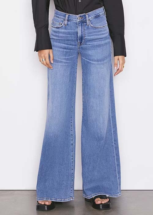 FRAME BLUE PALAZZO JEANS