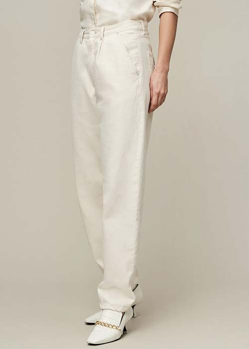 LOIS ECRU LOOSE FITTED JEANS