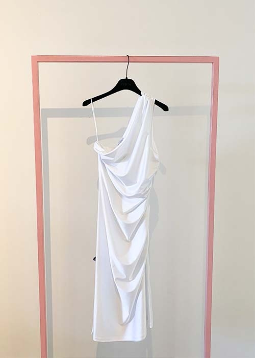 DANAME WHITE SHORT DRESS