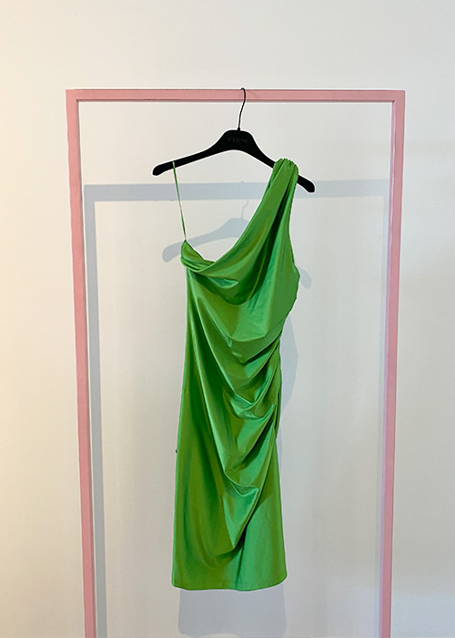 DANAME GREEN SHORT DRESS