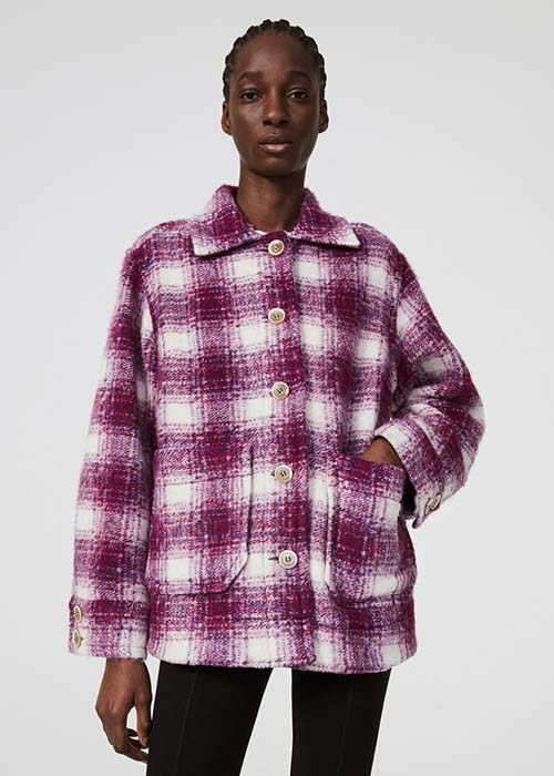 RODEBJER CHECKED COAT
