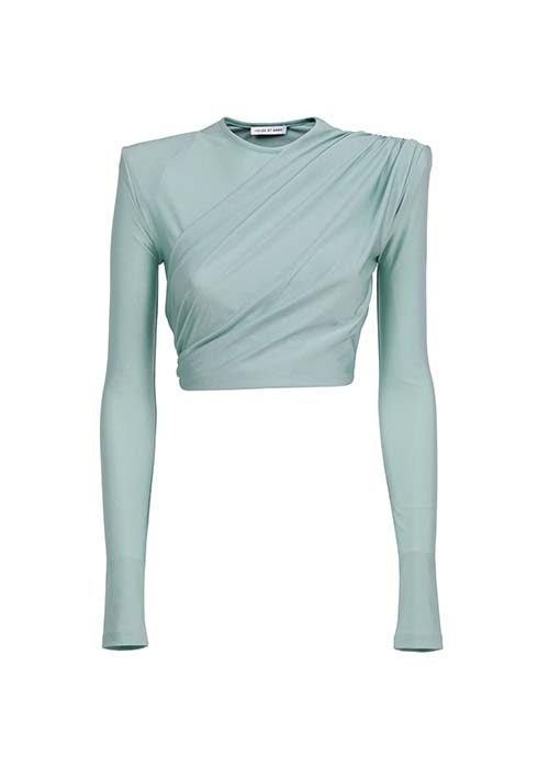 HOUSE OF AMEN WATERGREEN CROPPED TOP