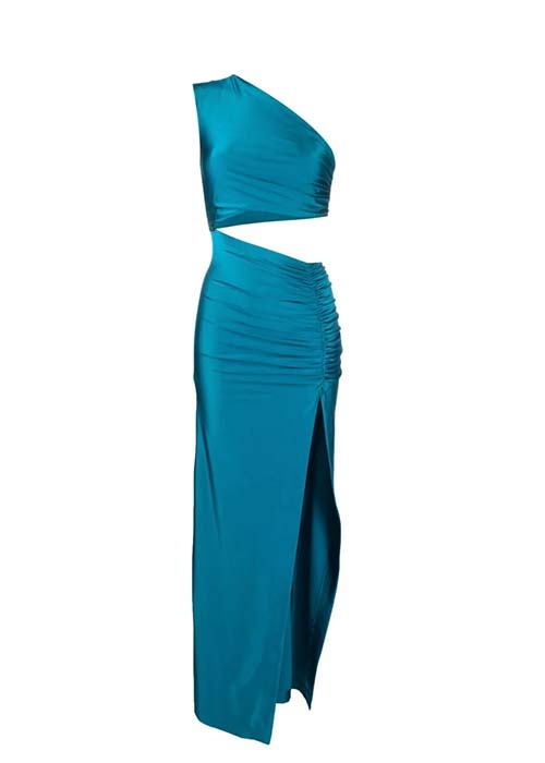 HOUSE OF AMEN TURQUOISE CUT OUR DRESS