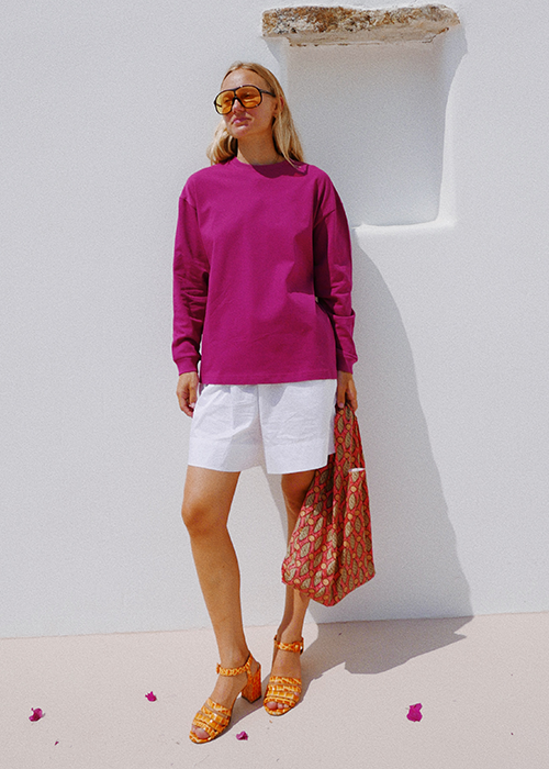 DOUBLE SUNSET LONG SLEEVE MULBERRY